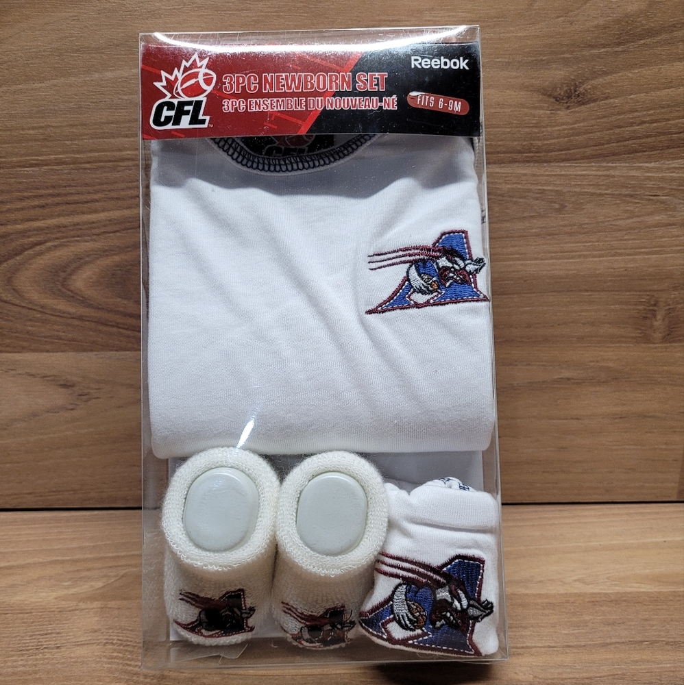3 Piece Montreal Alouettes Newborn Set